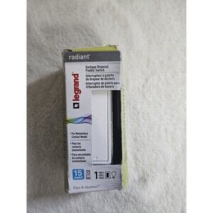 Legrand Radiant 15A Garbage Disposal Paddle Switch